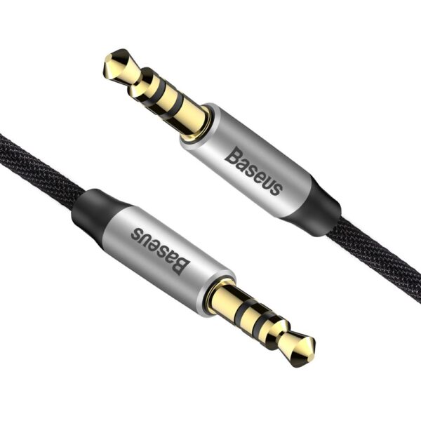 Baseus cable audio Yiven M30 jack 3,5 mm - jack 3,5 mm 1,0 m silver-black