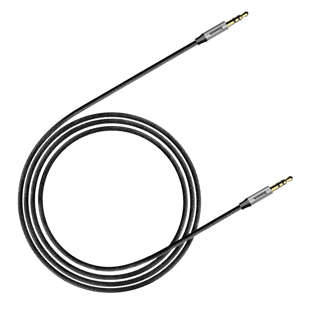 Baseus cable audio Yiven M30 jack 3,5 mm - jack 3,5 mm 1,0 m silver-black