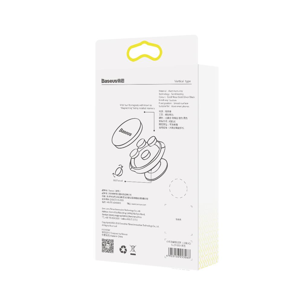 Baseus car holder Small Ears magnetic glued black