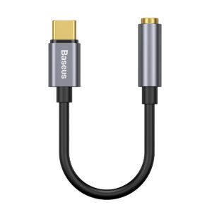 175447_oryg Baseus adapter L54 USB-C to jack 3,5 mm dark gray