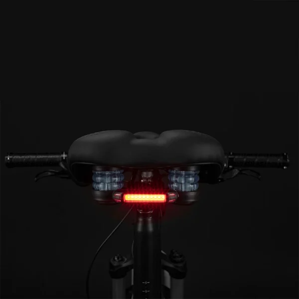 Rockbros 38218916002 MTB bicycle saddle + lamp - blackeng