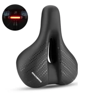 Rockbros 38218916002 MTB bicycle saddle + lamp - blackeng