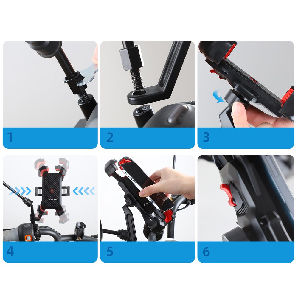 Joyroom motorcycle phone holder black (JR-ZS288-m)eng