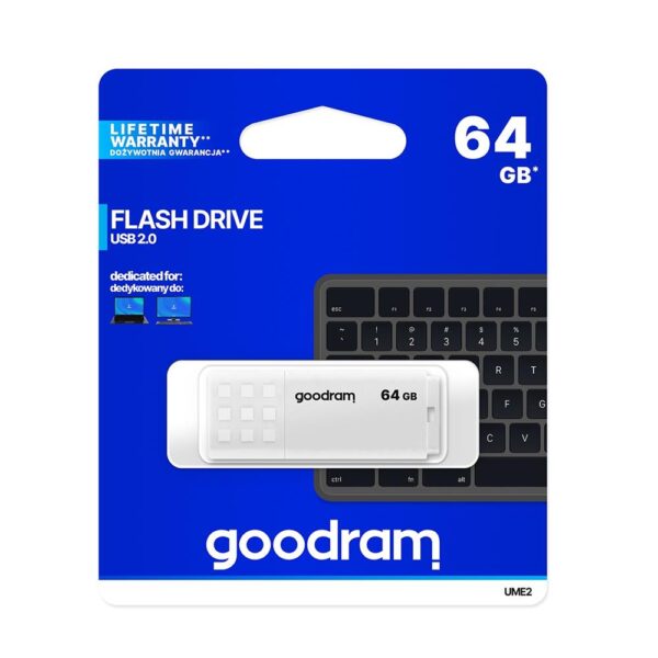 Goodram pendrive 64GB USB 2.0 UME2 white