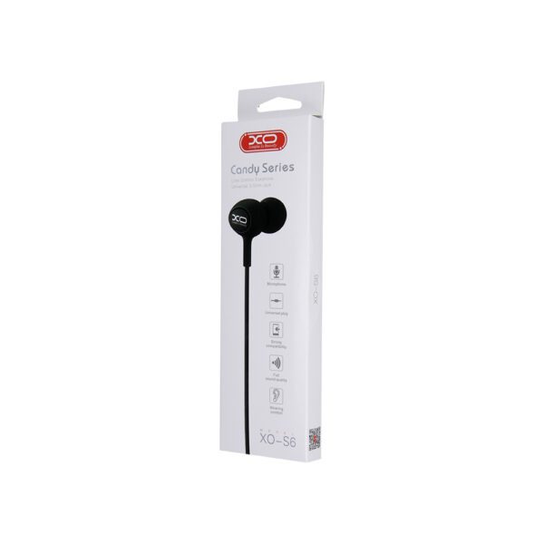 176537_oryg XO wired earphones S6 jack 3,5mm black