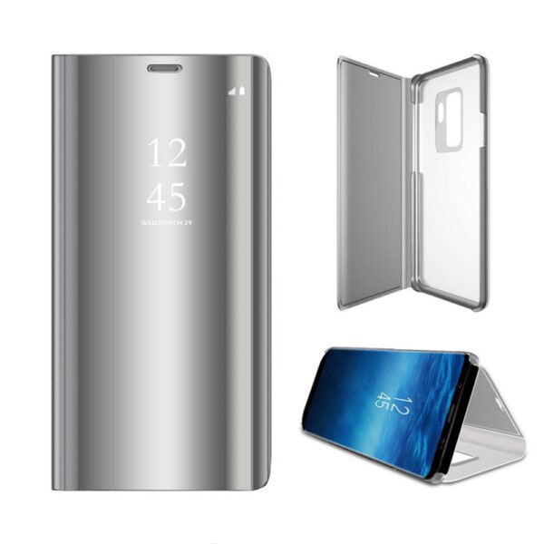 177076_oryg Smart Clear View case for Samsung Galaxy A14 4G / A14 5G silver