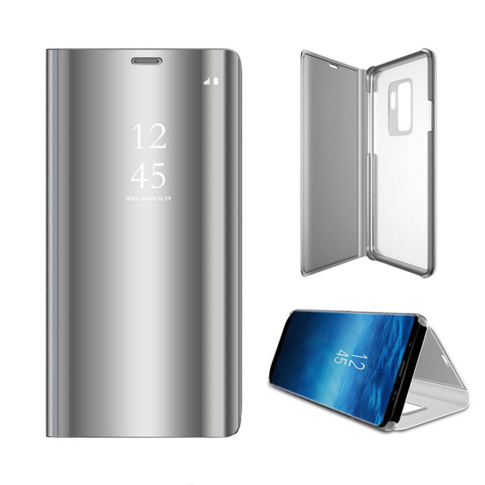 177076_oryg Smart Clear View case for Samsung Galaxy A14 4G / A14 5G silver
