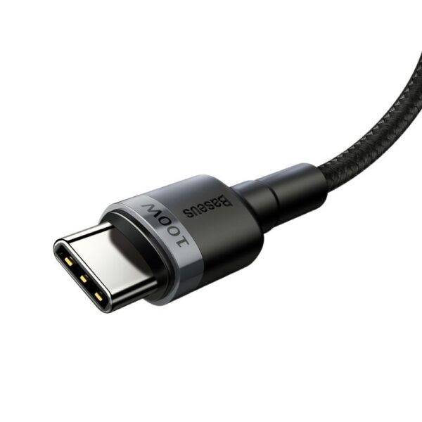 Baseus CATKLF-ALG1 USB-C - USB-C PD QC cable 100W 5A 2m - grayeng