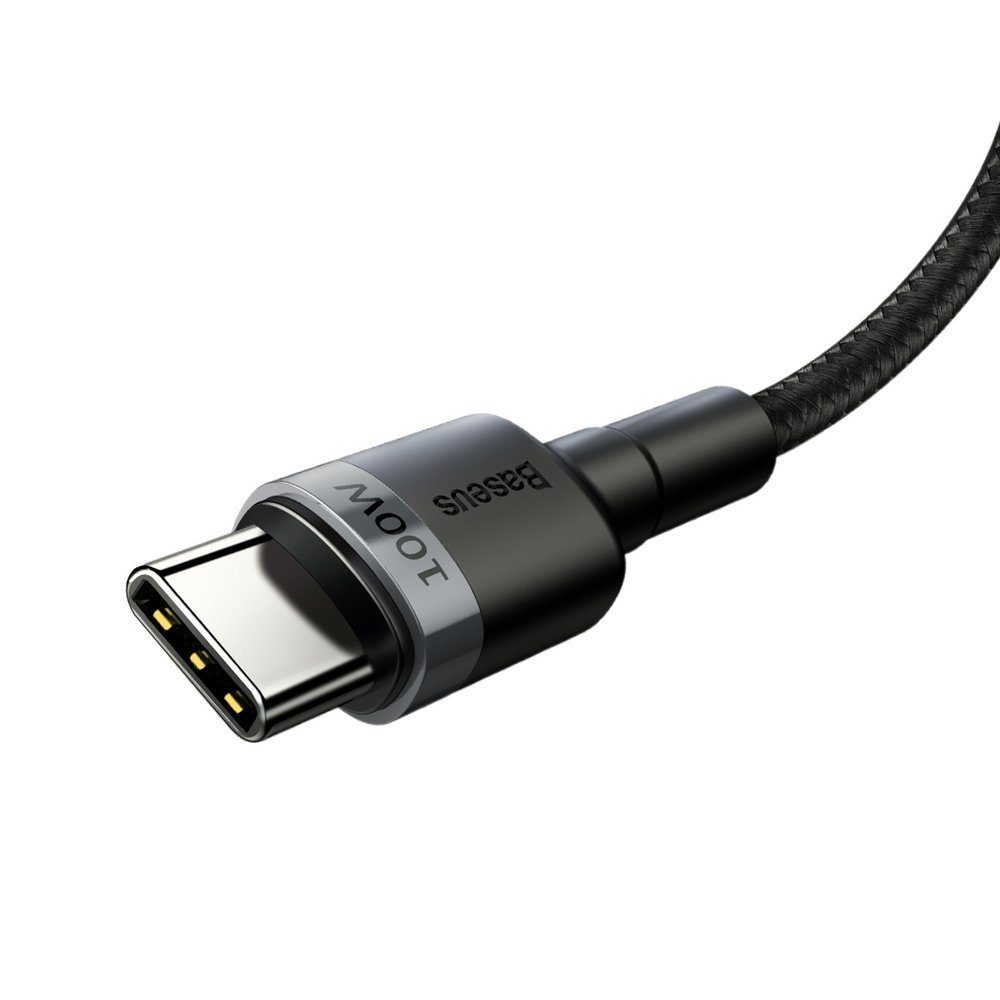 Baseus CATKLF-ALG1 USB-C - USB-C PD QC cable 100W 5A 2m - grayeng