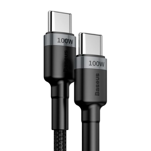 Baseus CATKLF-ALG1 USB-C - USB-C PD QC cable 100W 5A 2m - grayeng