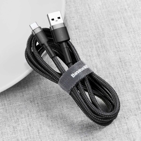 Baseus Cafule USB-A / USB-C QC 3.0 3A cable 1 m - black-grayeng