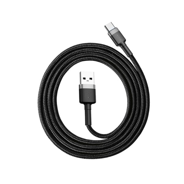 Baseus Cafule USB-A / USB-C QC 3.0 3A cable 1 m - black-grayeng