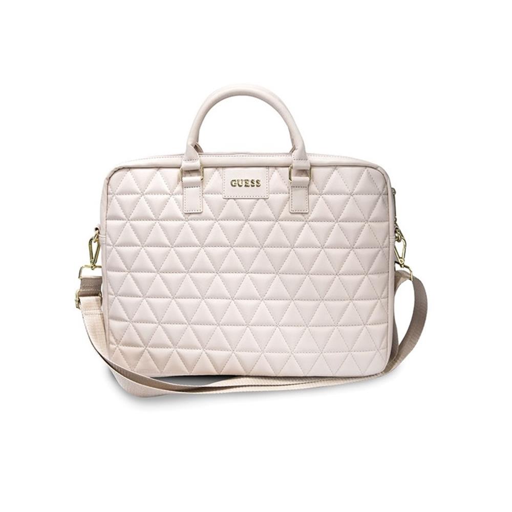 177398_oryg Guess bag for laptop GUCB15QLPK 15" pink Quilted