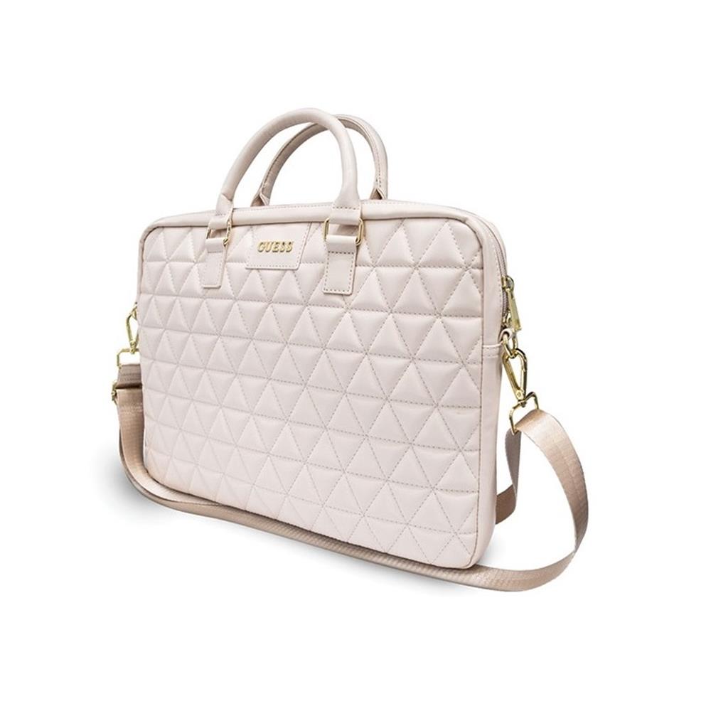 177399_oryg Guess bag for laptop GUCB15QLPK 15" pink Quilted
