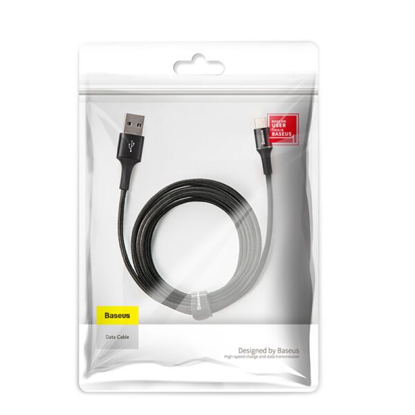 Baseus Halo USB-A - USB-C 2A Cable 3m - Blackeng