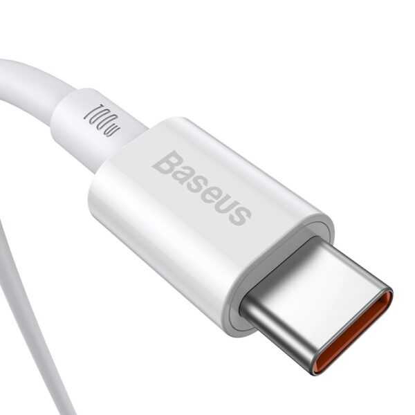 Baseus CATYS-C02 USB-C - USB-C PD QC FCP cable 100W 5A 2m - whiteeng