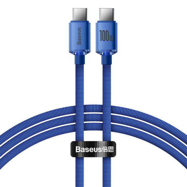 Baseus CAJY000603 USB-C - USB-C PD cable 100W 5A 480Mb/s 1.2m - blueeng
