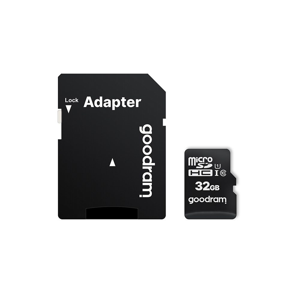 180852_oryg GoodRam memory card 32GB microSDHC cl. 10 UHS-I + adapter