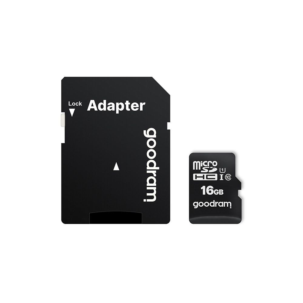 180854_oryg GoodRam memory card 16GB microSDHC cl. 10 UHS-I + adapter