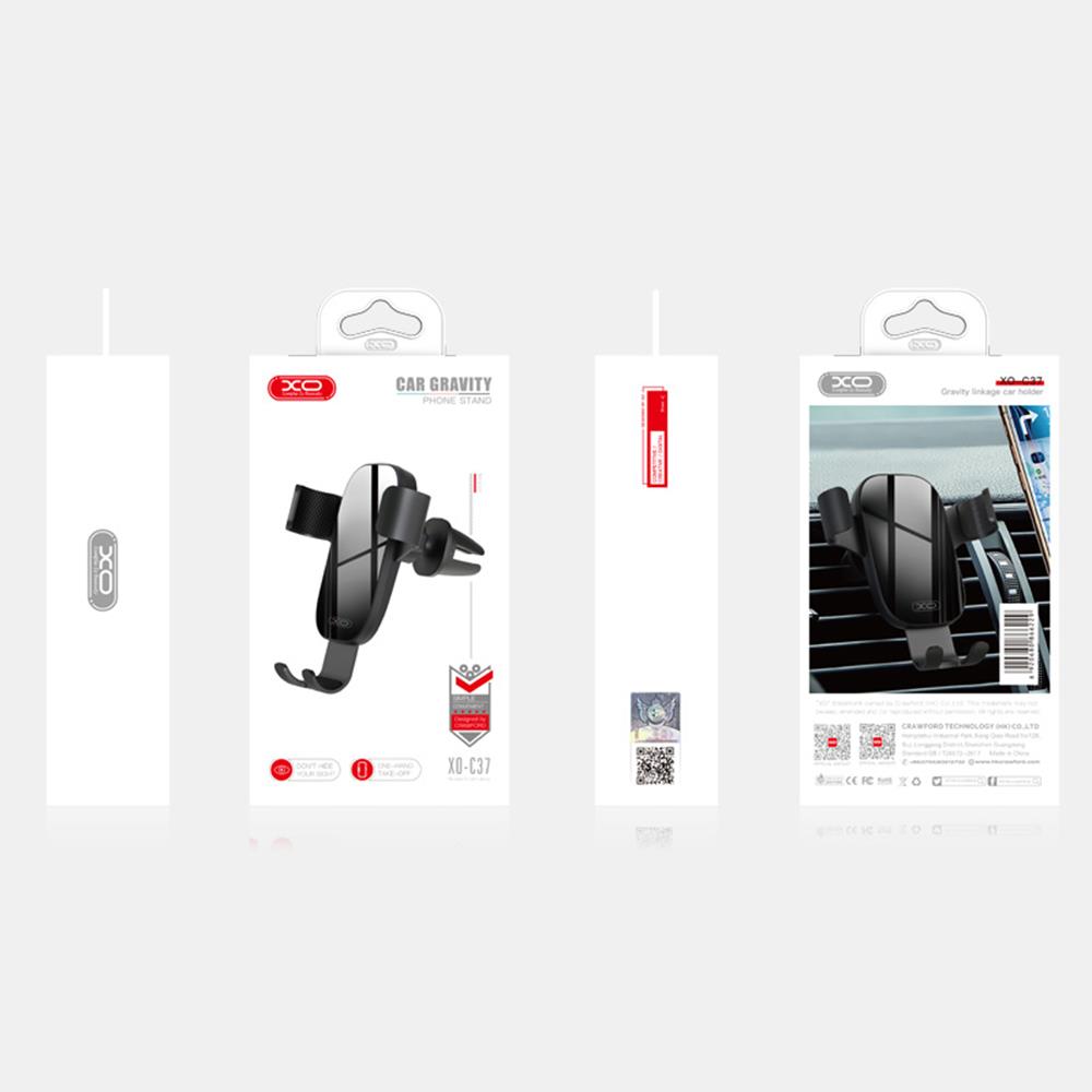 180987_oryg XO car holder C37 gravity black for air outlet