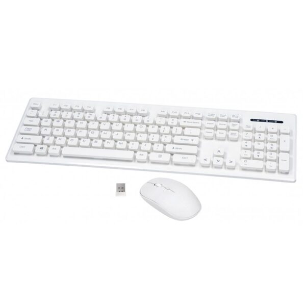 Rebeltec wireless set: keyboard + mouse white WHITERUN