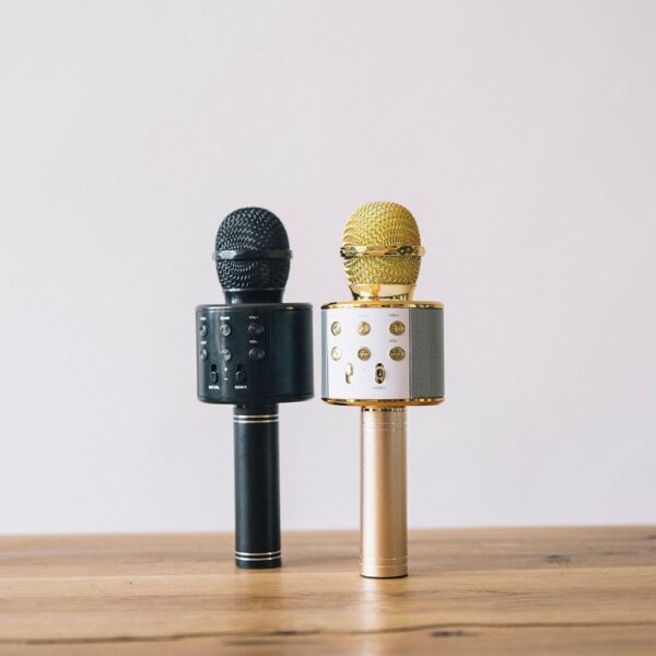Forever Bluetooth microphone with speaker BMS-300 gold