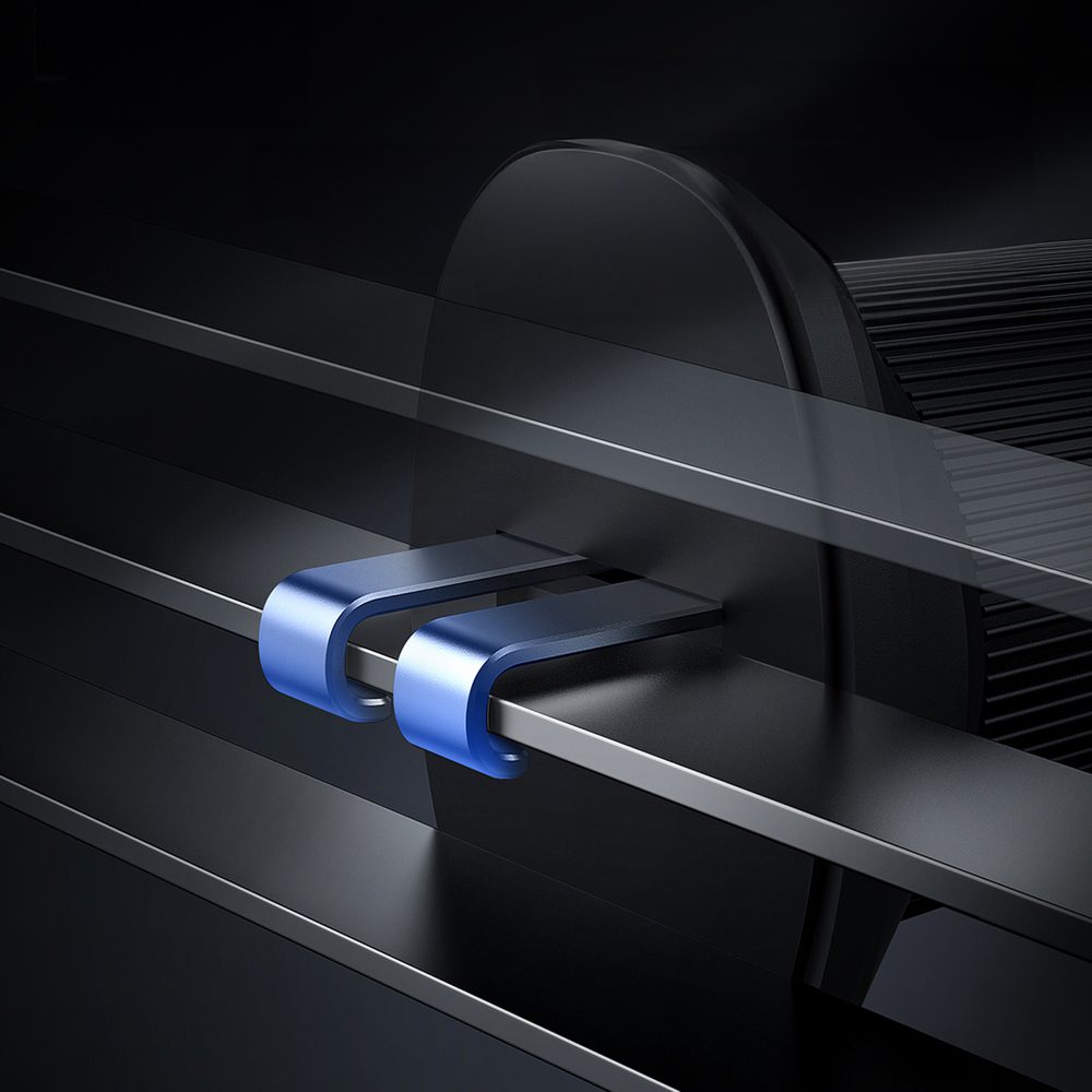 Baseus CW01 car holder for iPhone with 15W inductive charger for air vent - blackeng