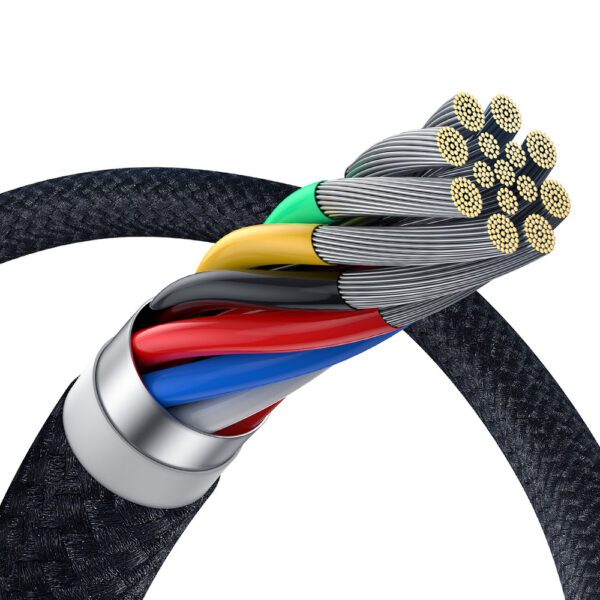 Baseus Crystal Shine CB000089 USB-C / USB-C USB3.2 cable 100W 20Gbps 1.5m - blackeng