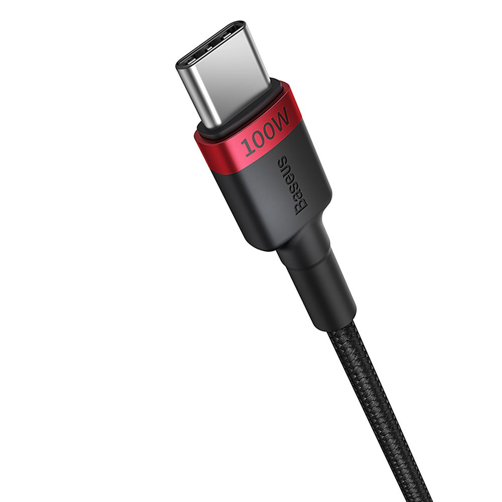 Baseus Cafule USB-C / USB-C 100W cable 2 m - red-black and black-gray (2 pcs.)eng