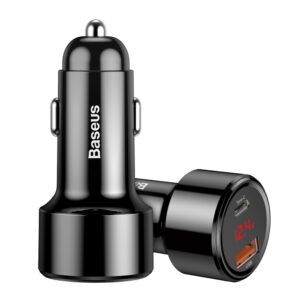 Baseus Magic Series PPS CCMLC20C-01 car charger 45W USB-C PD / USB-A QC - blackeng