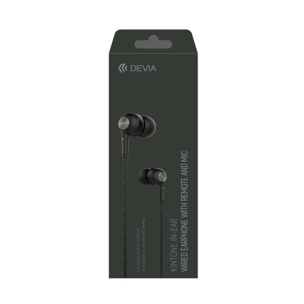 Devia wired earphones Kintone jack 3,5mm black