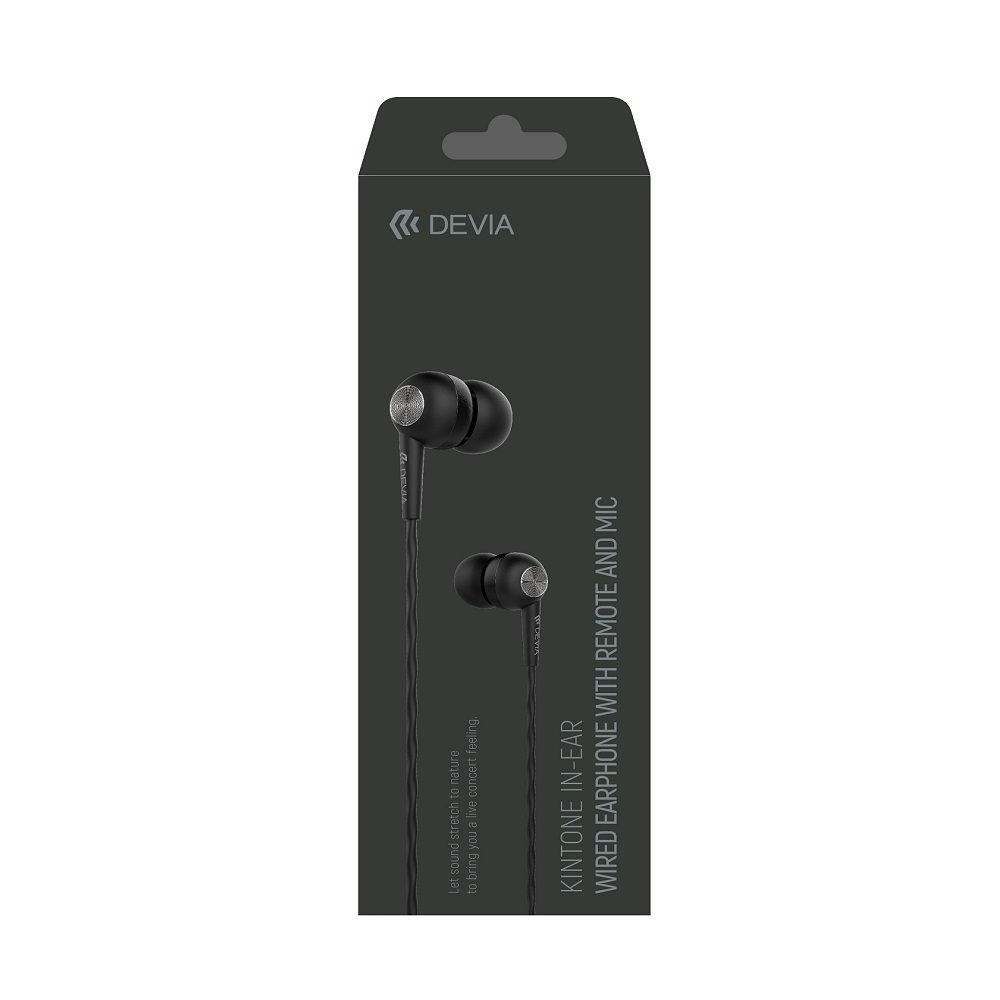 183721_oryg Devia wired earphones Kintone jack 3,5mm black