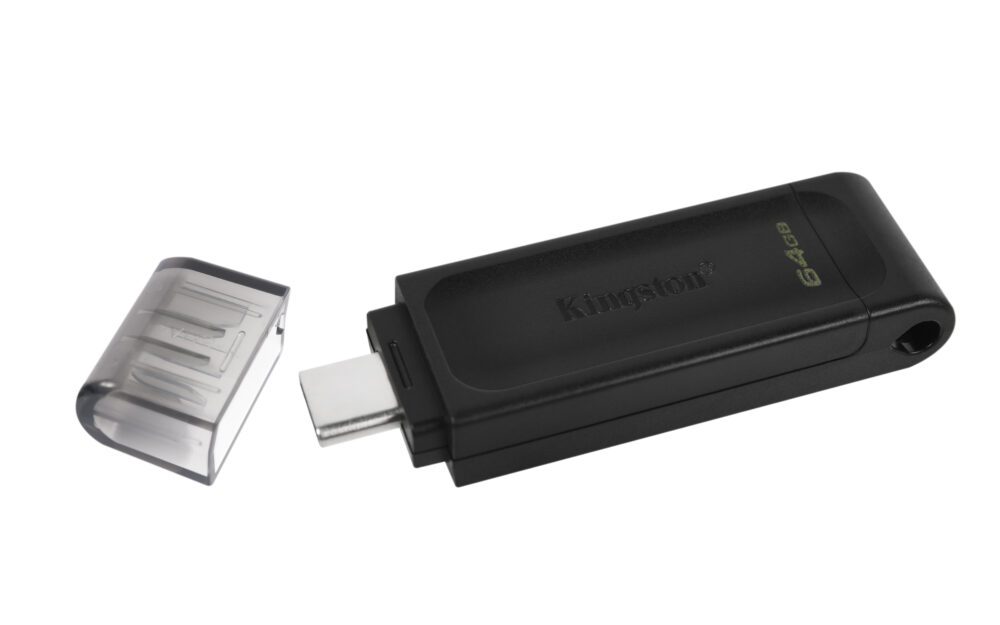 188495_oryg Kingston pendrive 64GB USB-C DT70 black