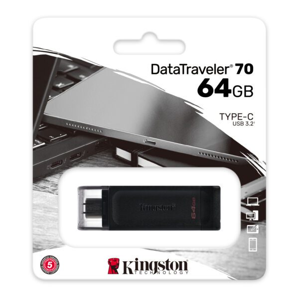 188498_oryg Kingston pendrive 64GB USB-C DT70 black