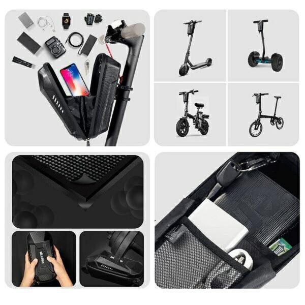 18cac67e38b1965bcd6fb5942144d261 WILDMAN traveling bag for scooter waterproof 4L ES8X Max black