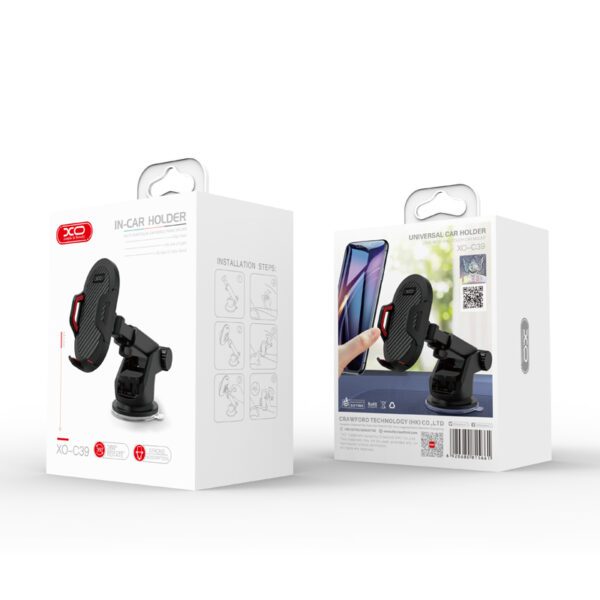 XO car holder C39 black with suction cup