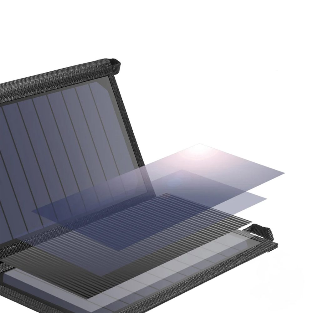 Choetech SC001 solar foldable charger 19W 2x USB-A - blackeng