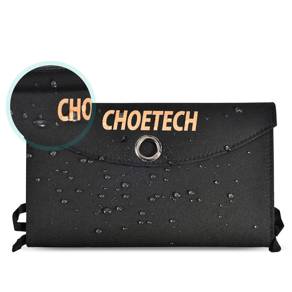 Choetech SC001 solar foldable charger 19W 2x USB-A - blackeng