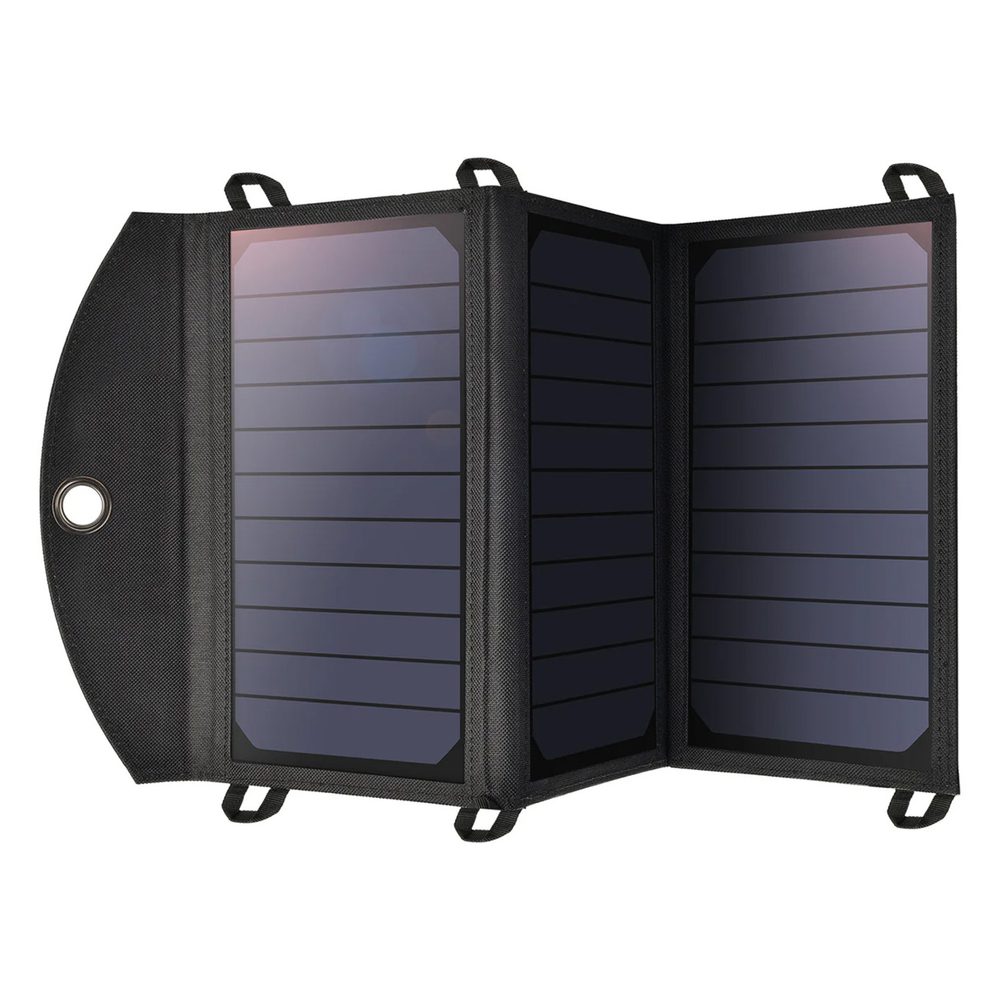 Choetech SC001 solar foldable charger 19W 2x USB-A - blackeng