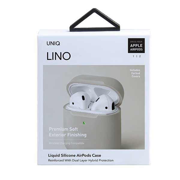 192002_10 Uniq Lino AirPods 1/2 Gen Case - Beigeeng