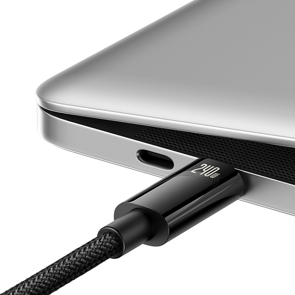 Baseus CAWJ040101 USB-C - USB-C cable 240W 480Mb/s 2m - black and grayeng