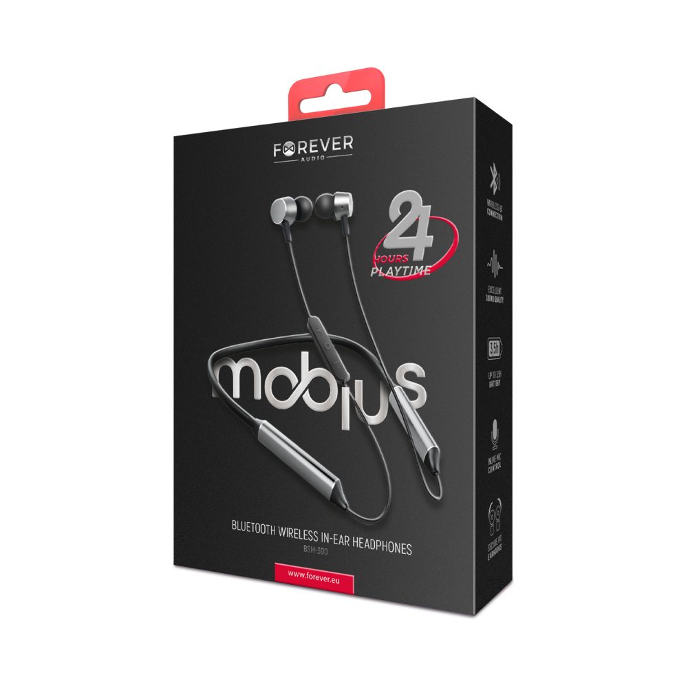 Forever Bluetooth earphones Mobius24 BSH-300 black