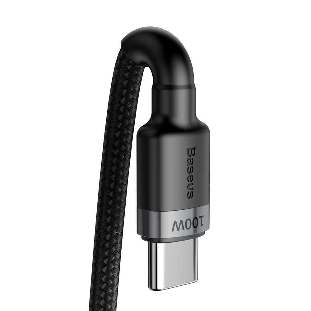 Baseus cable Cafule PD USB-C - USB-C 2,0 m 5A gray-black 100W