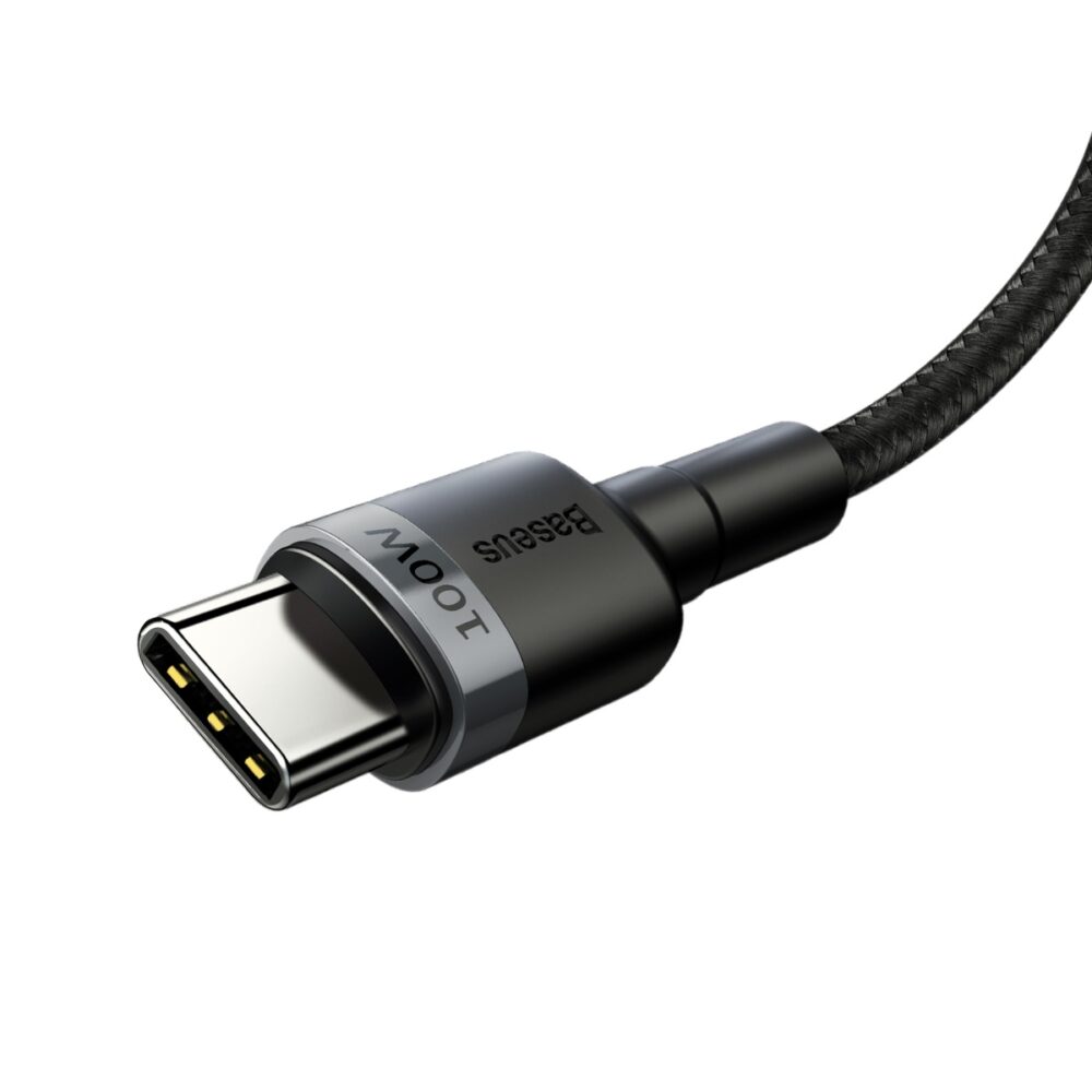Baseus cable Cafule PD USB-C - USB-C 2,0 m 5A gray-black 100W