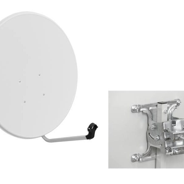 196360_oryg Satellite dish 80, white, 5pcs kit with mounting accessories