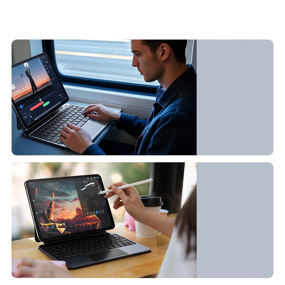 Etui z klawiaturą Dux Ducis (MK series) na iPad Pro 11" (2024) - czarnepol