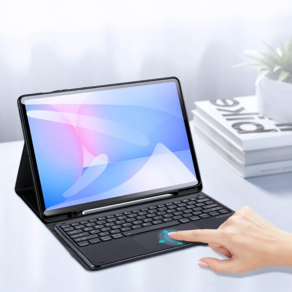 197210_6 Etui z klawiaturą Dux Ducis (TK series) na Samsung Tab S10 FE+ (Plus) - czarnepol