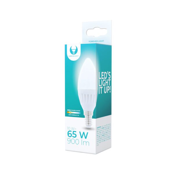 198160_oryg LED bulb E14 C37 10W 230V 3000K 900lm ceramic Forever Light
