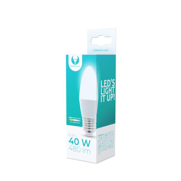 198183_oryg LED bulb E27 C37 6W 3000K 480lm Forever Light