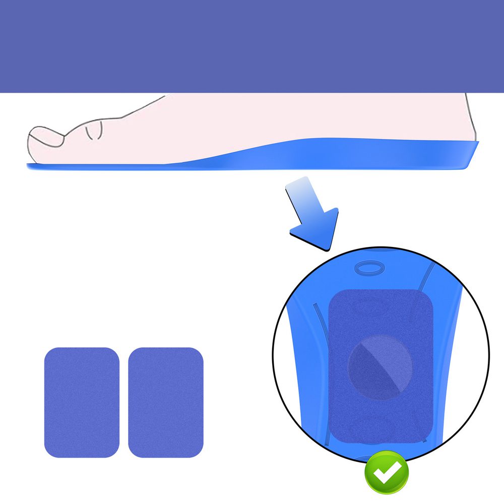 Wkładki do butów - etui ochronne na AirTag (155mm-170mm) - niebieskiepol